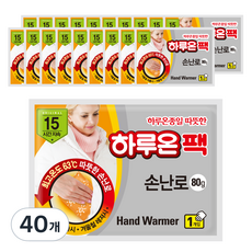 하루온 손난로 핫팩 80g, 40개