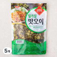 일가집 슬라이스 맛오이, 1kg, 5개