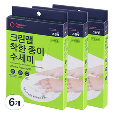 크린랲 착한 종이 수세미, 10개입, 6개