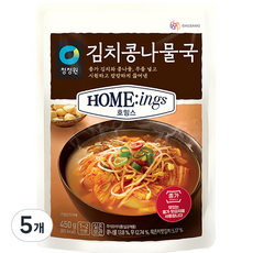 대상 청정원 호밍스 김치콩나물국, 450g, 5개