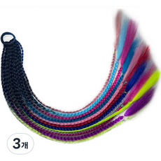알로데 멀티트위스트 브래이드 부분가발 65cm, TYPE 08, 3개
