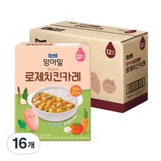 맘마밀 안심소스 로제치킨카레 2p, 160g, 16개