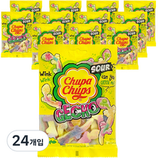 츄파춥스 젤리 사워게코, 90g, 24개