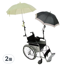 感恩使者 伸縮式多角度雨傘固定架, 長51~59cm, 不鏽鋼材質, 適用於輪椅/電動代步車/腳踏車, ZHCN1783, 2個