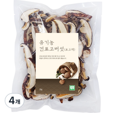 유기농 건표고버섯 표고채, 70g, 4개