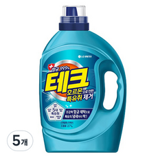 테크 호르몬 특유취 제거 액체세제 드럼용 용기, 3L, 5개