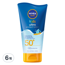 니베아 선 키즈 울트라 프로텍트 선 로션 SPF50+, 150ml, 6개