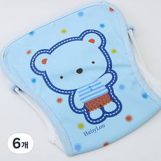 babybear 小熊尿布兜, 藍色, 6件
