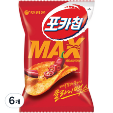 포카칩 MAX 레드 스파이시, 60g, 6개