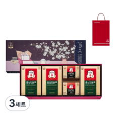 정관장 다보록 감사 휘편+쇼핑백, 3세트