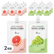  닥터리브 곤약젤리 청포도 150ml x 10p + 자몽 150ml x 10p, 150g, 2세트 