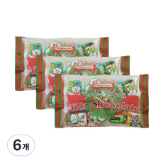 위니비니 크리스마스 산타스 헬퍼 초콜릿 패키지, 128g, 6개