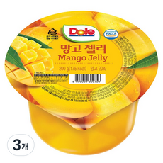 Dole 都樂 Dole芒果杯裝果凍, 200g, 3個