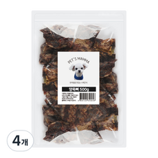  펫츠맘마 강아지 수제간식 500g, 양목뼈, 4개 
