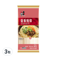 五木 營養麵線, 傳統細麵線, 快煮不軟爛, 300g, 3包