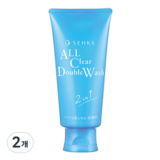 센카 올 클리어 더블 워시 A 클렌징 폼, 120g, 2개 120g, 2개