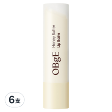 OBgE 蜂蜜奶油高保濕護脣膏 3g 1支, 6支