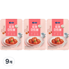 베베쿡 바르게 만든 로제미트볼 200g, 200g, 9개 200g × 9개 섬네일