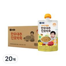 베베쿡 실온이유식 중기 100g, 한우 + 대추 + 단호박 혼합맛, 20개