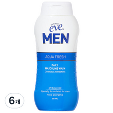 써머스이브 맨 아쿠아 프레쉬 데일리 머스큘린 워시, 6개, 237ml