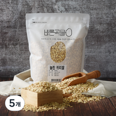 바른곡물 부드럽게 눌린 귀리쌀(압귀리), 800g, 5개