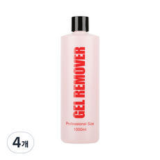 젤네일 매니큐어 젤리무버, 1000ml, 4개