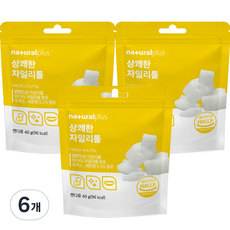 내츄럴플러스 상쾌한 자일리톨, 40g, 6개