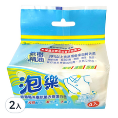 泡樂 茶樹抗菌衣物潔白皂 4入 600g 2包