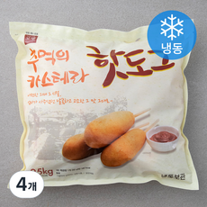 오뗄 추억의 카스테라 핫도그 (냉동), 1.25kg, 4개