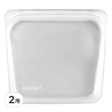 스타셔 샌드위치 지퍼백 클리어 투명 19 x 18 cm, 2개