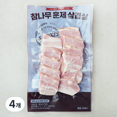 참나무 훈제 삼겹살, 400g, 4개