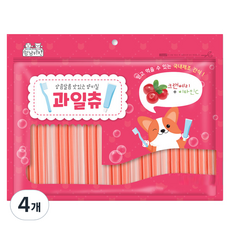  멍냥키친 상큼달콤 맛있는 양치질 과일츄 강아지 덴탈껌 600g, 크랜베리 + 비타민C, 4개 