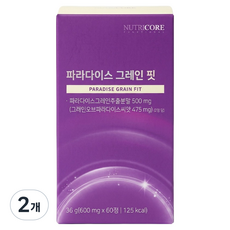 뉴트리코어 파라다이스 그레인 핏 36g, 60정, 2개