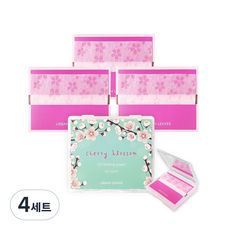 어반리브즈 벚꽃기름종이 50p + 거울케이스 + 리필 150p, 4세트