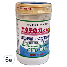 日本漢方 貝殼粉蔬果清潔劑 90g, 100%天然, 無色無味, 去除農藥, 6瓶