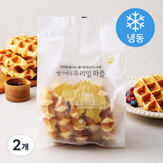 벨기에식 우리밀 와플 5개입 (냉동), 375g, 2개