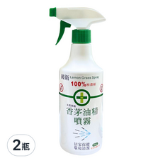 國衛 香茅油精噴霧 100%極濃縮 天然萃取 居家保健 環境清潔, 500ml, 2瓶