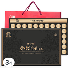 한삼인 활력침향단 골드 60환 침향20% + 쇼핑백, 225g, 3개