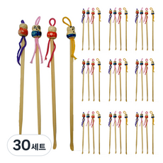ABM 대나무 귀이개 4종 세트, 30세트, 4개입