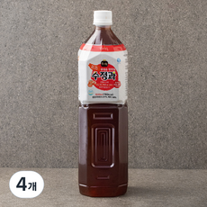 프레시오늘 신선냉장 맑은 계피 생강 5시간 윤성순 장모님 수정과, 1.5L, 4개