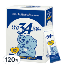 남양유업 3.4 우유맛 스틱 분말, 17.2g, 30개입, 4개