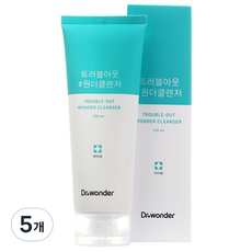 닥터원더 트러블아웃 원더클렌저, 150ml, 5개