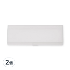 MUJI 無印良品 聚丙烯橫型筆盒 大, 透明色, 2個