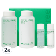 INNISFREE 綠茶玻尿酸保濕系列組 Set, 多入保養組合 化妝水乳液一次搞定, 特殊綠茶萃取配方, 高濃度保濕, 2組