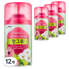 리빙굿 향그루 자동분사기 본품, 280ml, 12개, 후로랄향