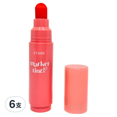 ETUDE 鮮嫩欲滴果汁唇筆 3.5g, 5 杏桃珊瑚, 6支
