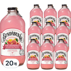 분다버그 핑크 그래이프푸르트 탄산음료, 375ml, 20개