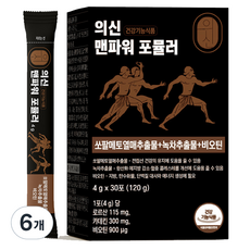 데콤포 의신 맨파워 포뮬러 쏘팔메토 비오틴 카테킨 30p, 120g, 6개