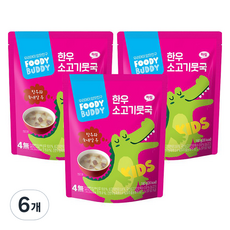 foodybuddy 韓牛湯料理 牛肉海帶湯 牛肉絲瓜湯 雪濃湯 白菜大醬湯 牛骨湯, 180g, 6個