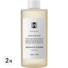 화이트센트 크림샤워 모이스처 바디워시 로맨틱 플라워, 350ml, 2개